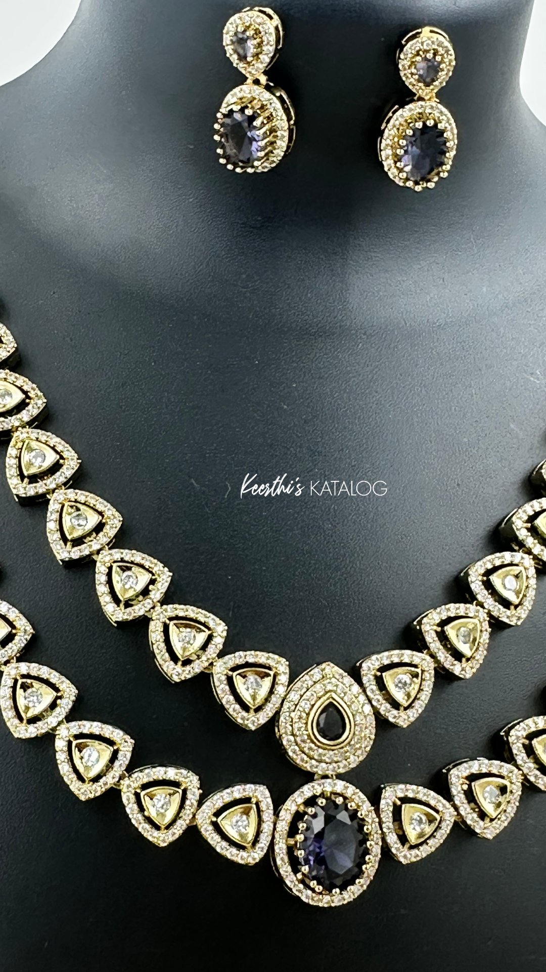 KA1008 - Sapphire Radiance Necklace