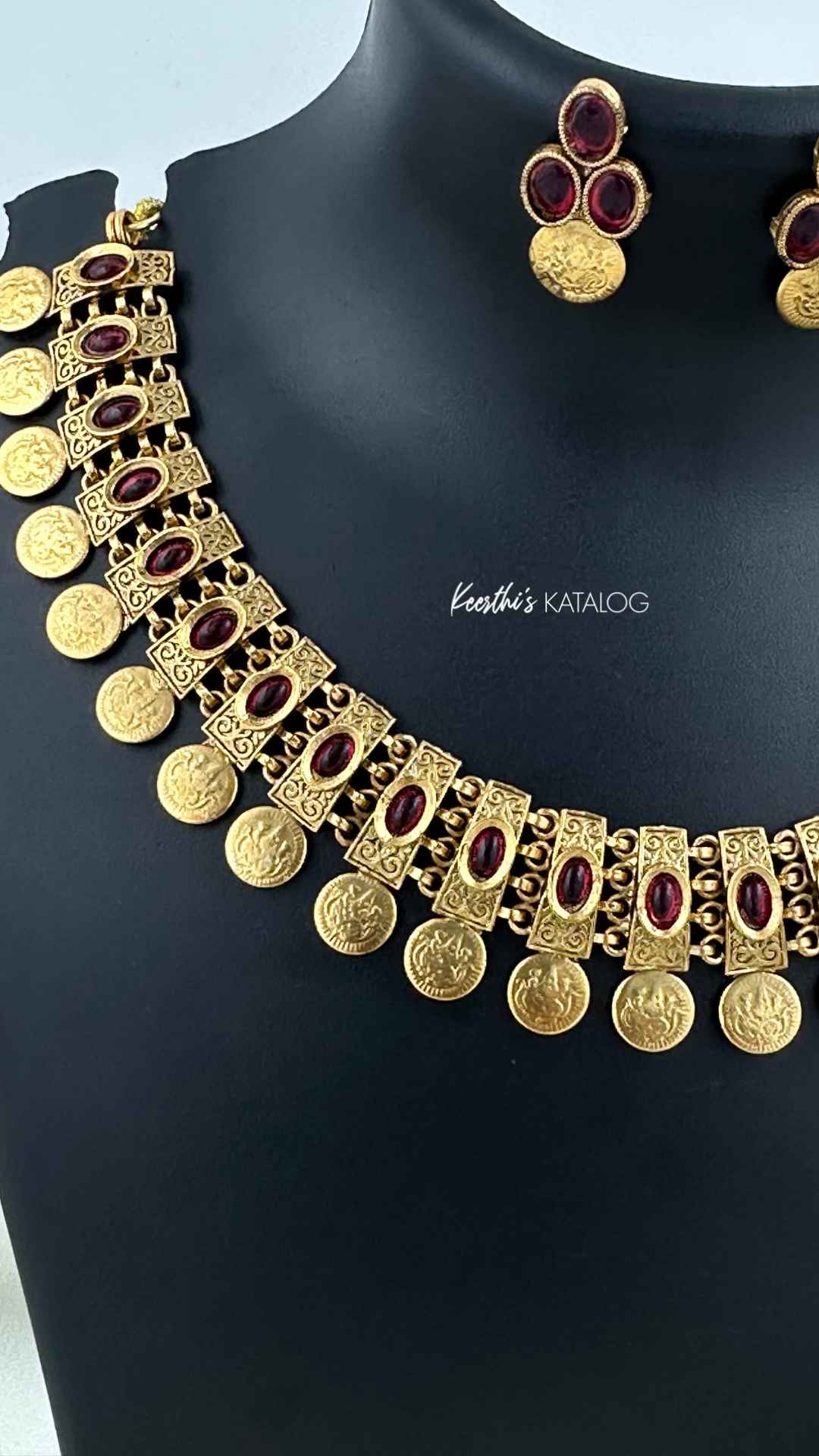 KN1141 - Swarna Mudra Necklace Set