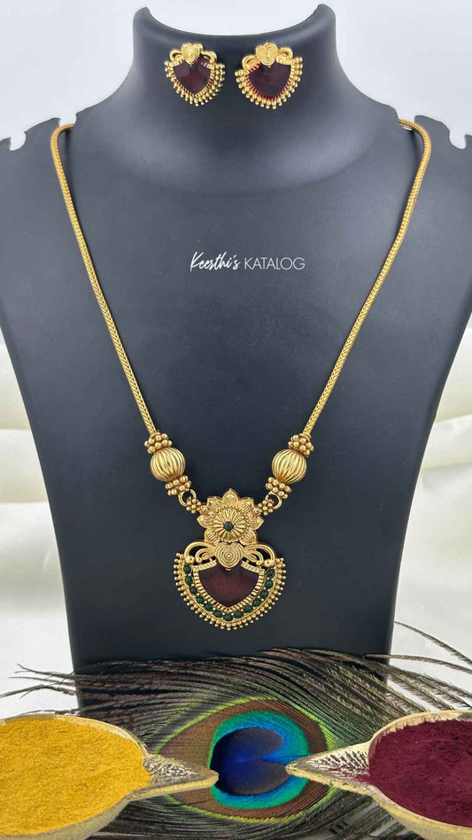 KN1146 - Meenakshi Mohanam Necklace Without Earings