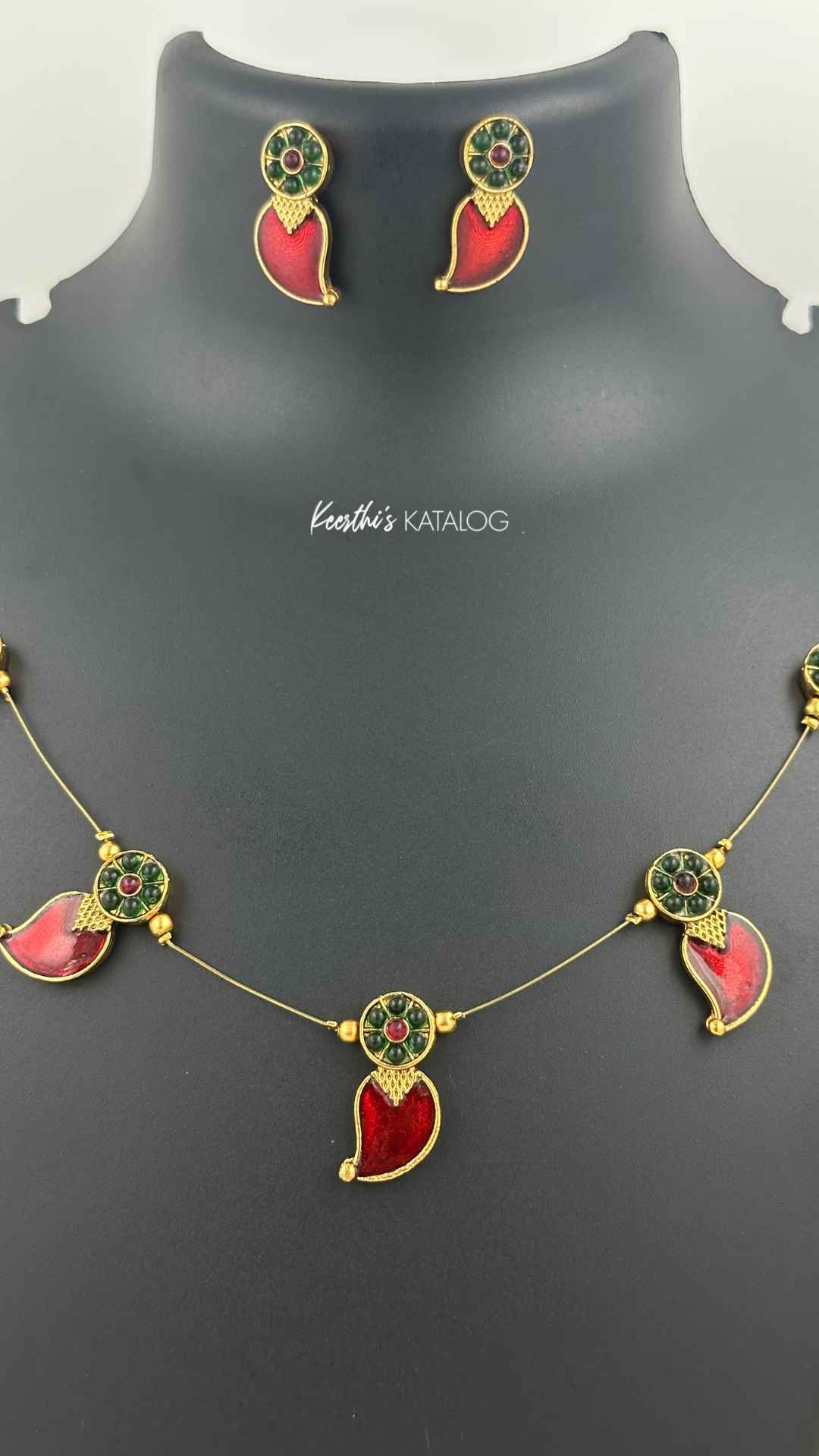 KN1150 - Ruby Mango Necklace