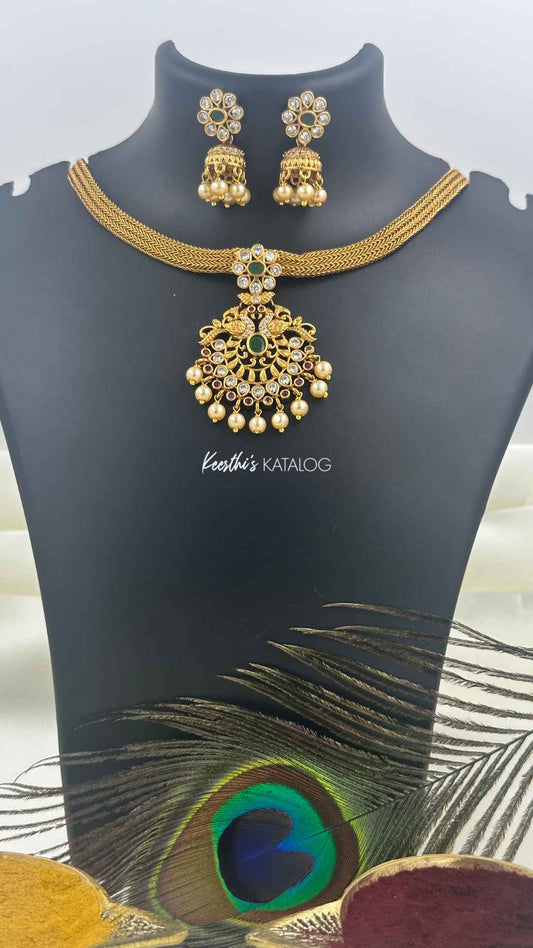 KN1171 - Mayura Spark Necklace Set