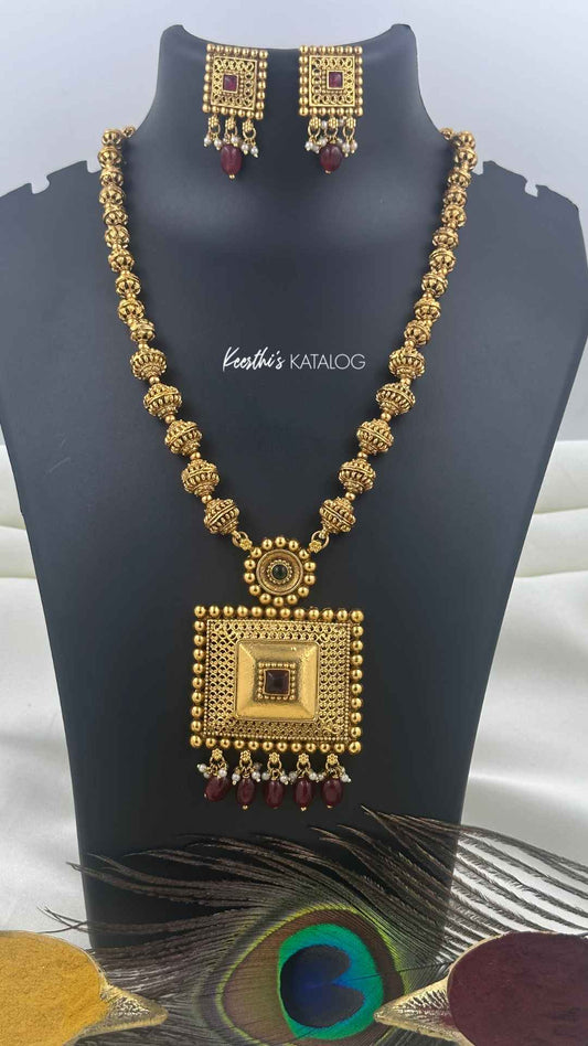 KN1172 - Swarna Sutra Necklace Set