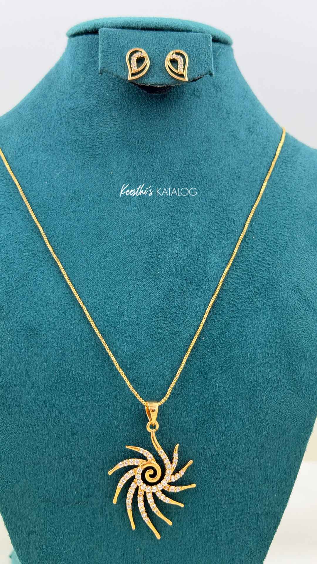 KG 1065 - Spiral Flare Pendant