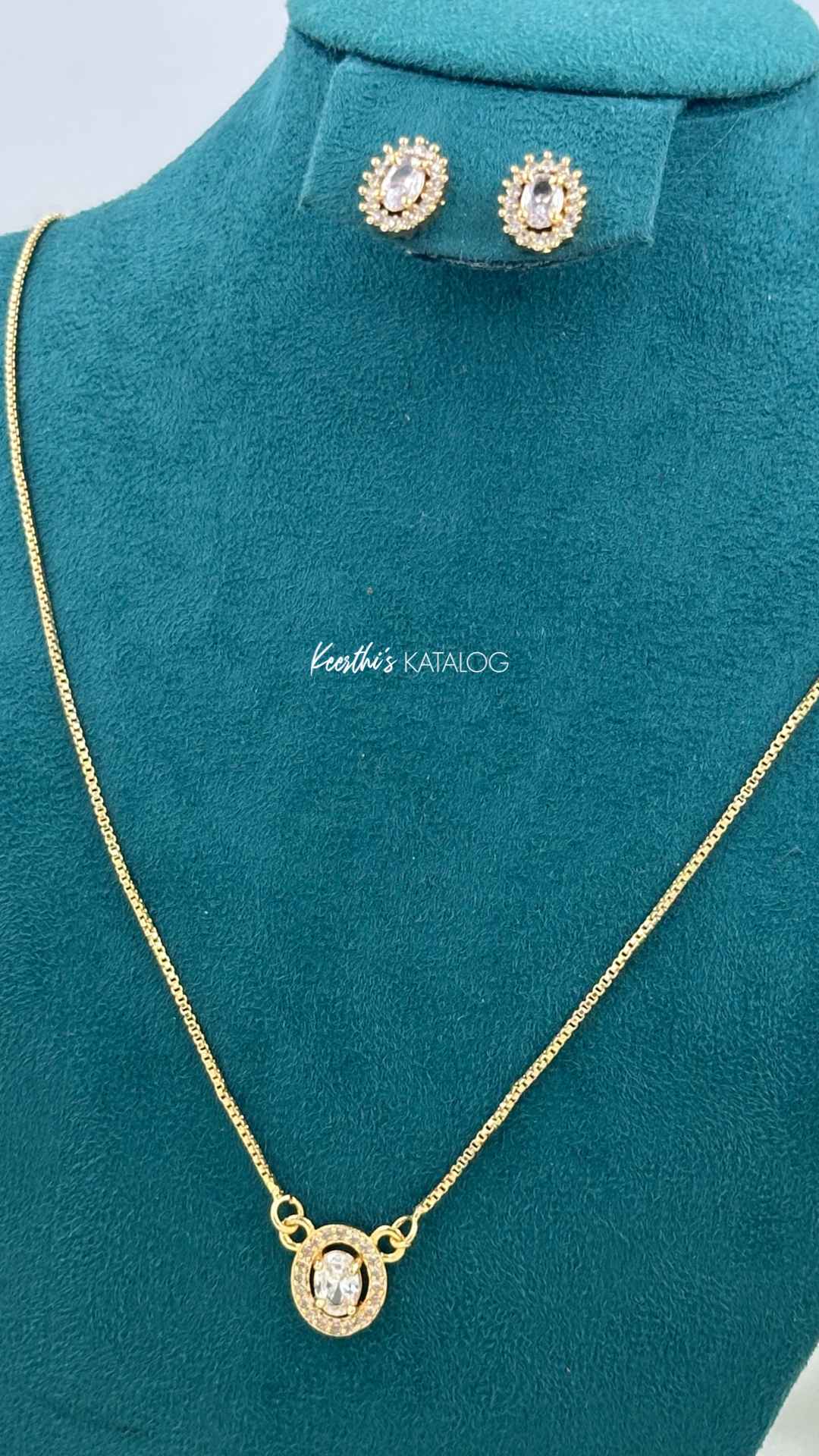 KG1048 - Zircon Eye Chain