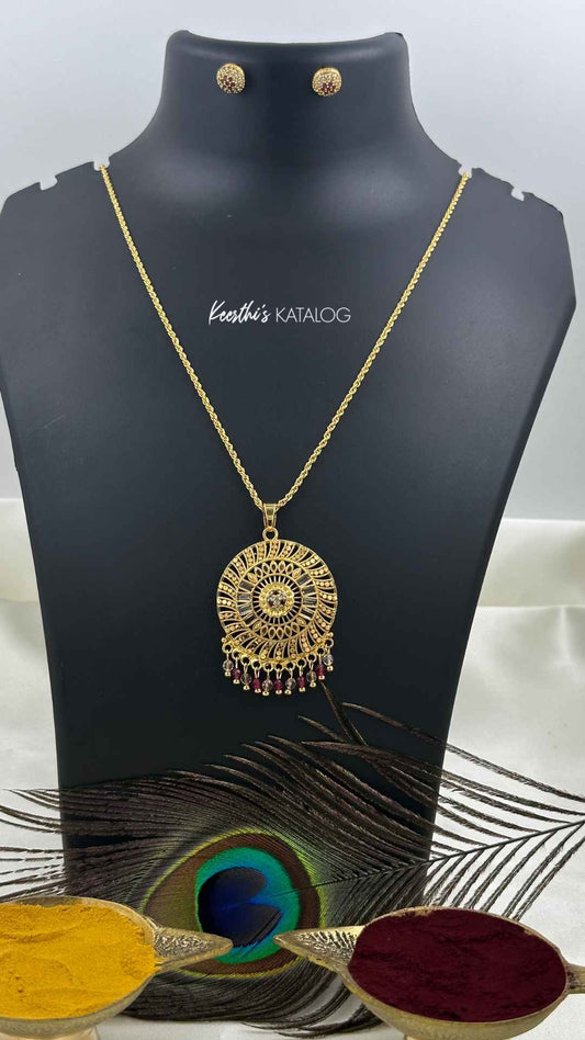 KG1036 - The Scarlet Orb Pendant