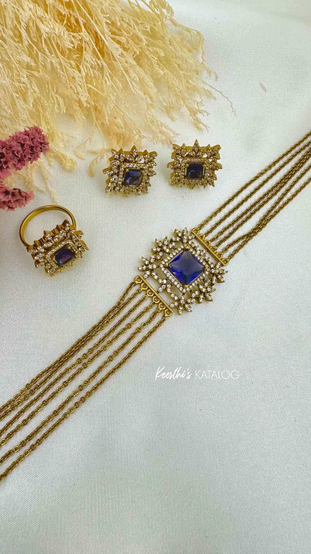 KC1048 - Azure Empress Choker Set