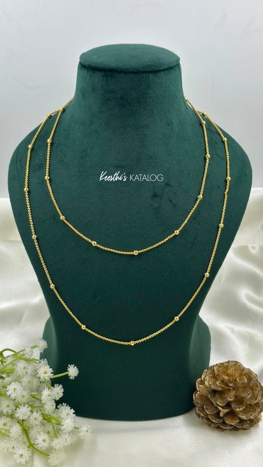 Ball Chain (Gold Plated-Daily Wear)