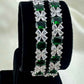 KB1019 - Emerald Elegance Bangle - Set of 2