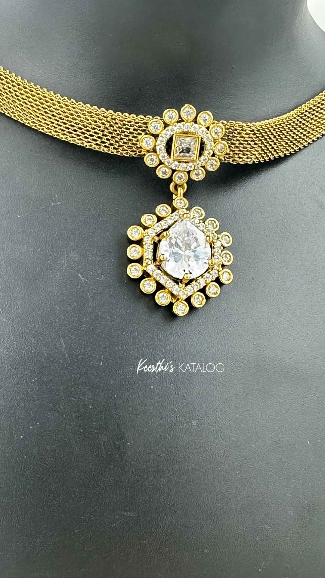 KC1001 - Woven Sunburst Choker