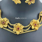 KC1016 - Floral Ruby Choker