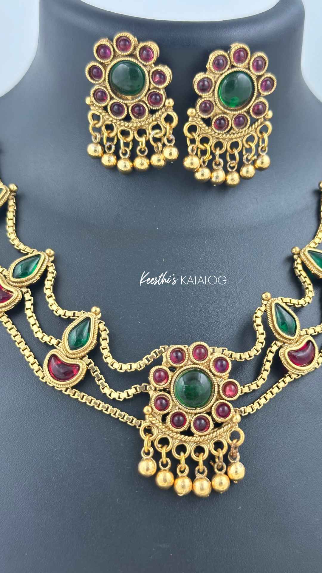 KC1020 - Manikya Marathakam Choker