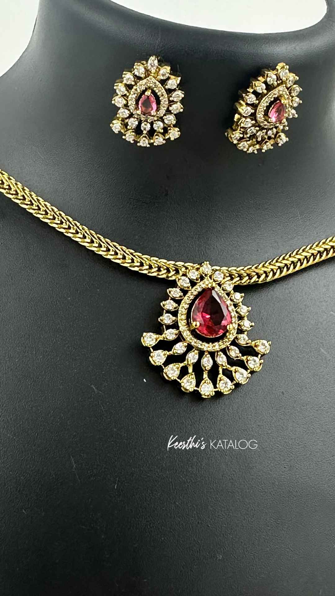 KC1023 - Rudraksha Deepam Choker