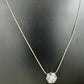 KD1006 - Radiant Solitaire Chain Pendant