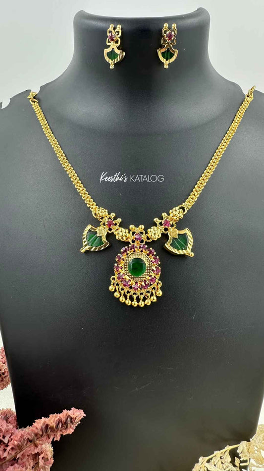 KG1022 - Haritha Kumudham Necklace
