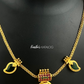 KN1108 - Triple Mango Green Necklace