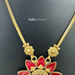 KN1166 - Thamara Flame Necklace Set