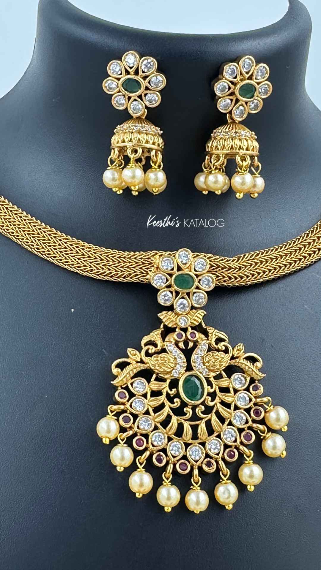 KN1171 - Mayura Spark Necklace Set