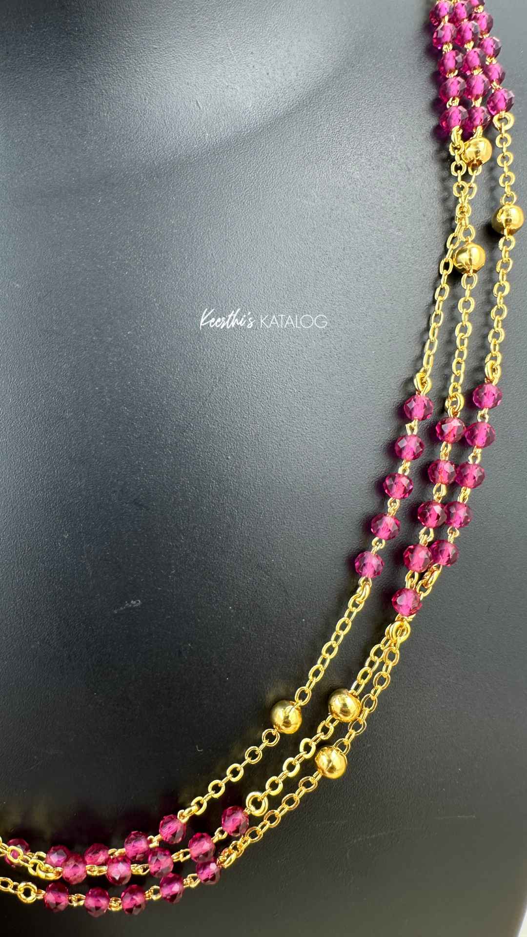 KP1033 - Berry Gold Necklace