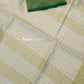 KS1004 - Kerala Green Pearl Linen Handloom Saree