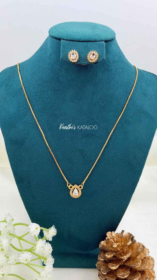 KG1049 - Zircon Pear Chain
