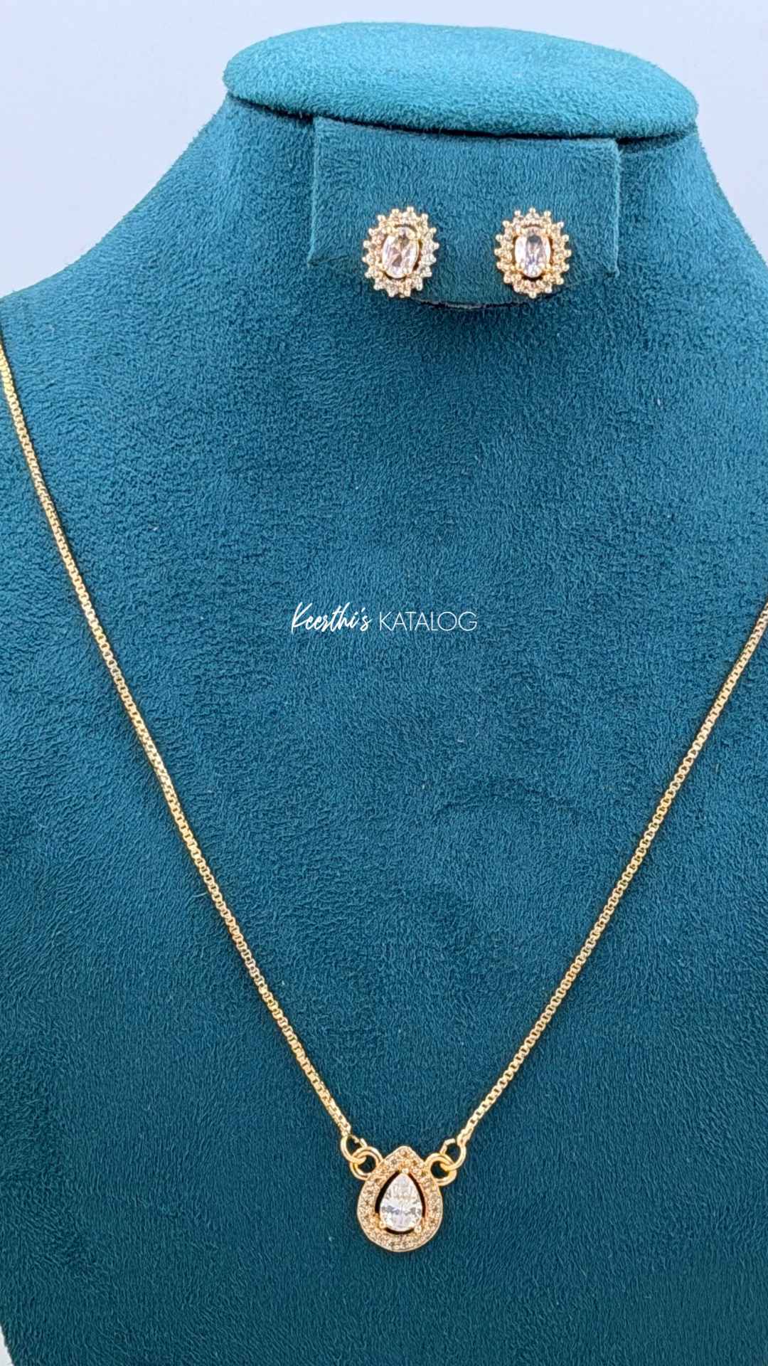 KG1049 - Zircon Pear Chain