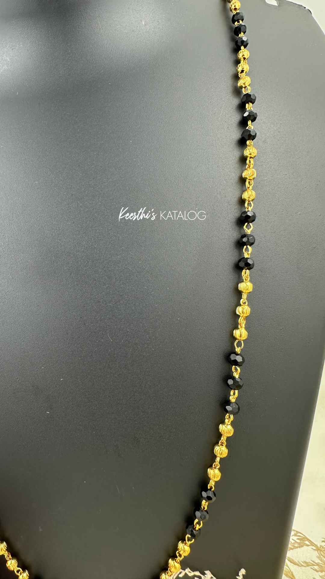 KG1028 - Noir Gold Necklace