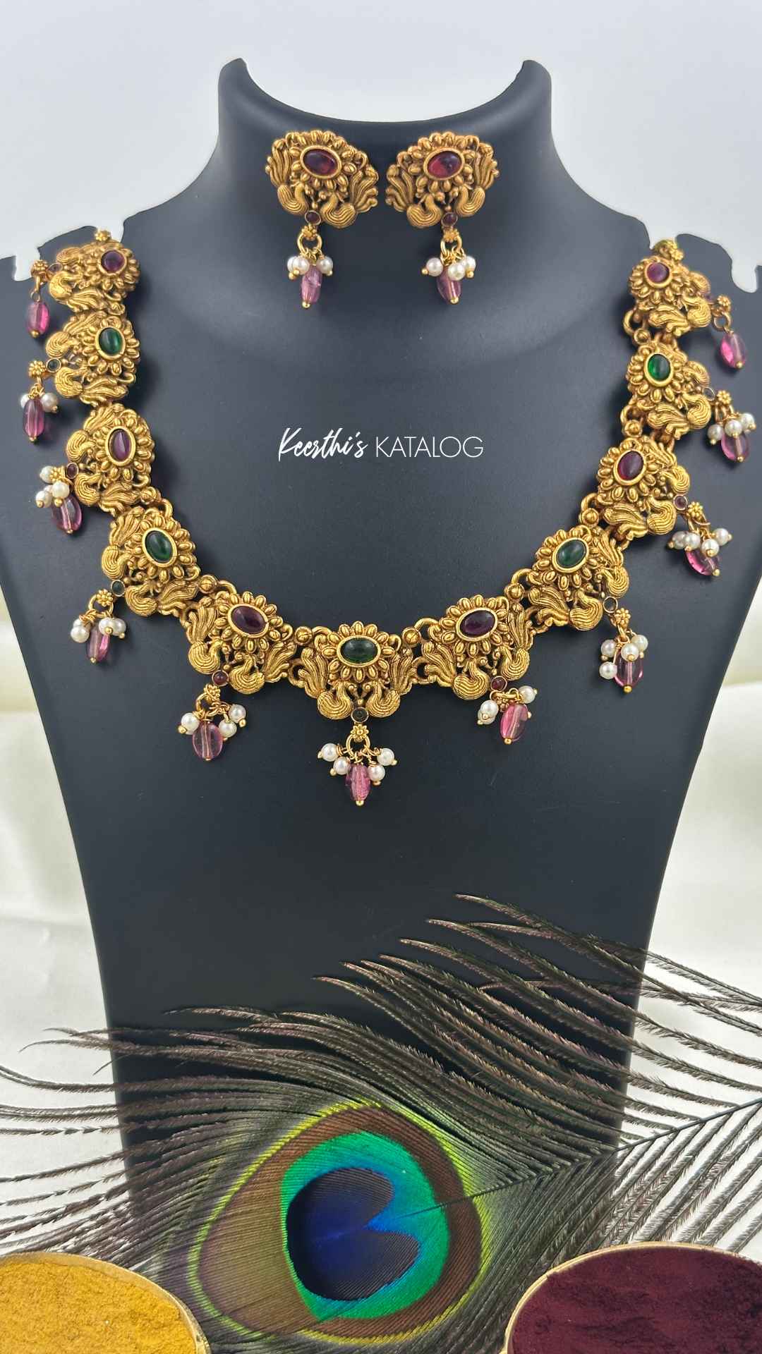 KN1179 - Swarnapushpam Necklace Set