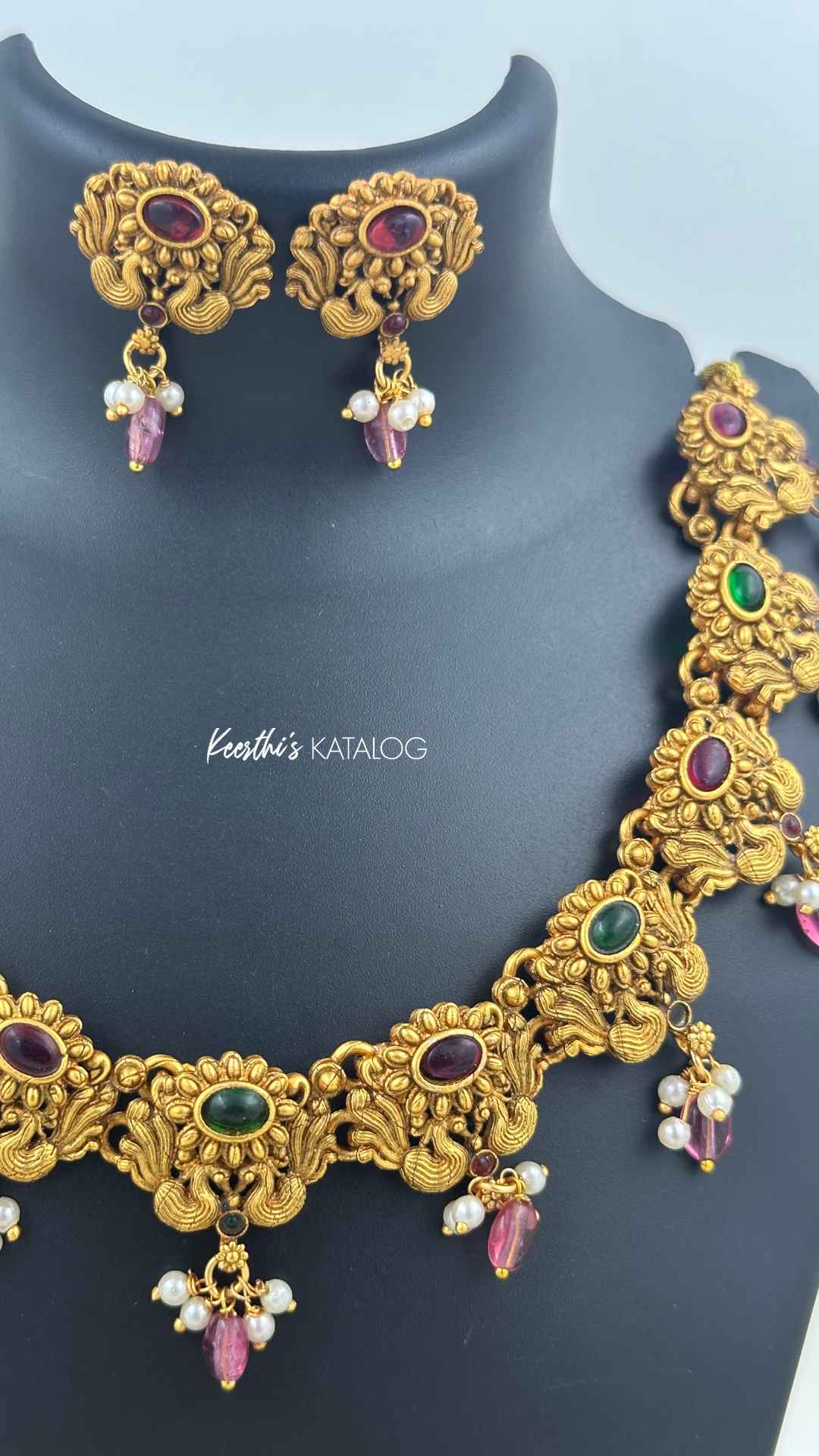 KN1179 - Swarnapushpam Necklace Set