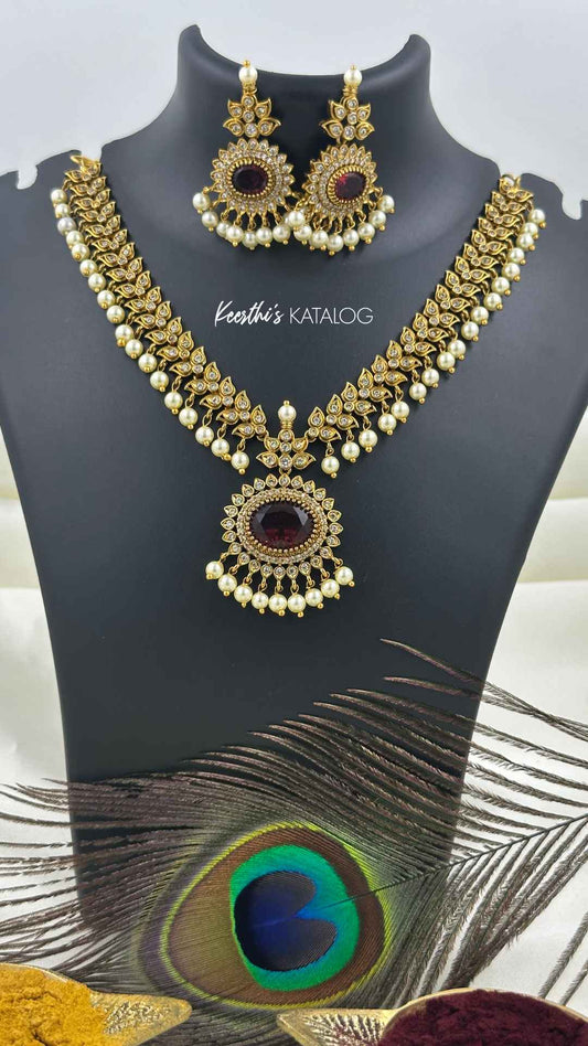 KA1077 - Regal Manikya Necklace