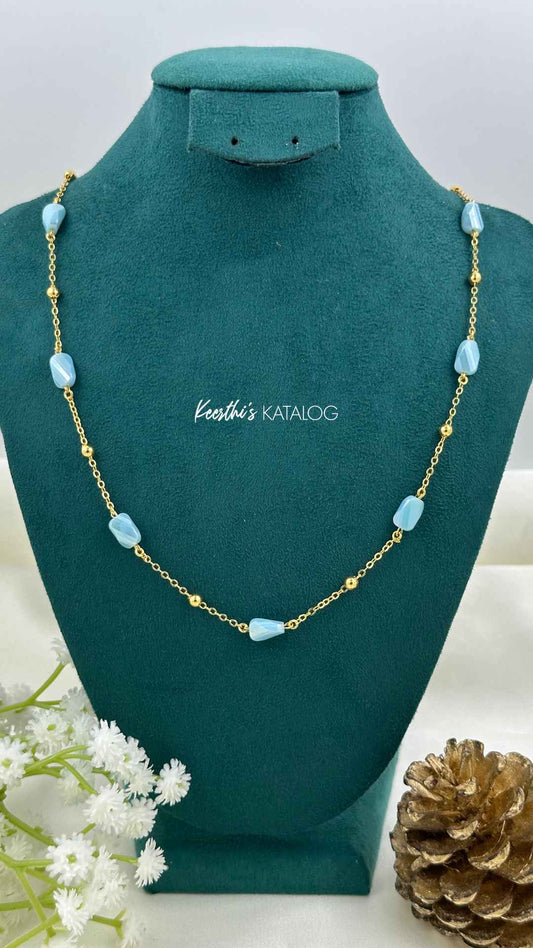 KP1051 - Aquamarine Serenity Necklace