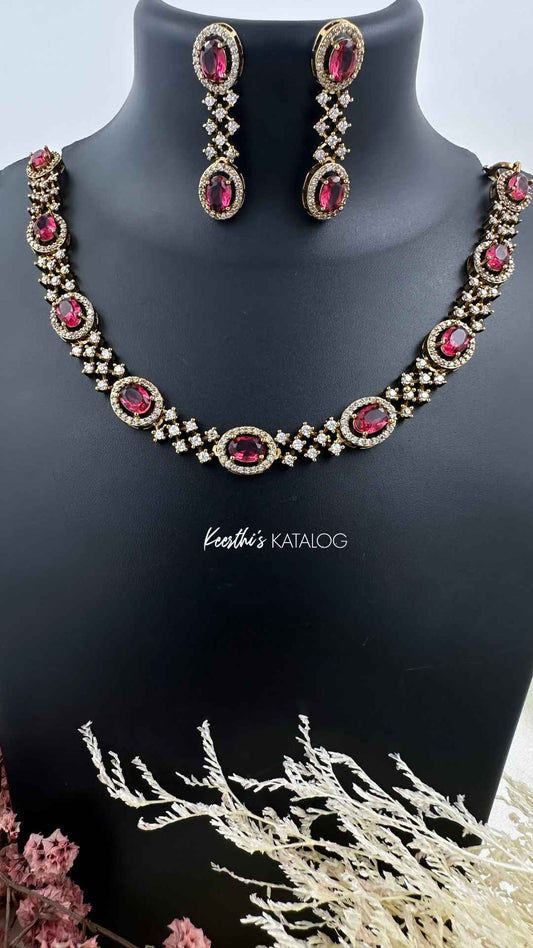 KA1064 - Fuchsia Rhapsody Necklace