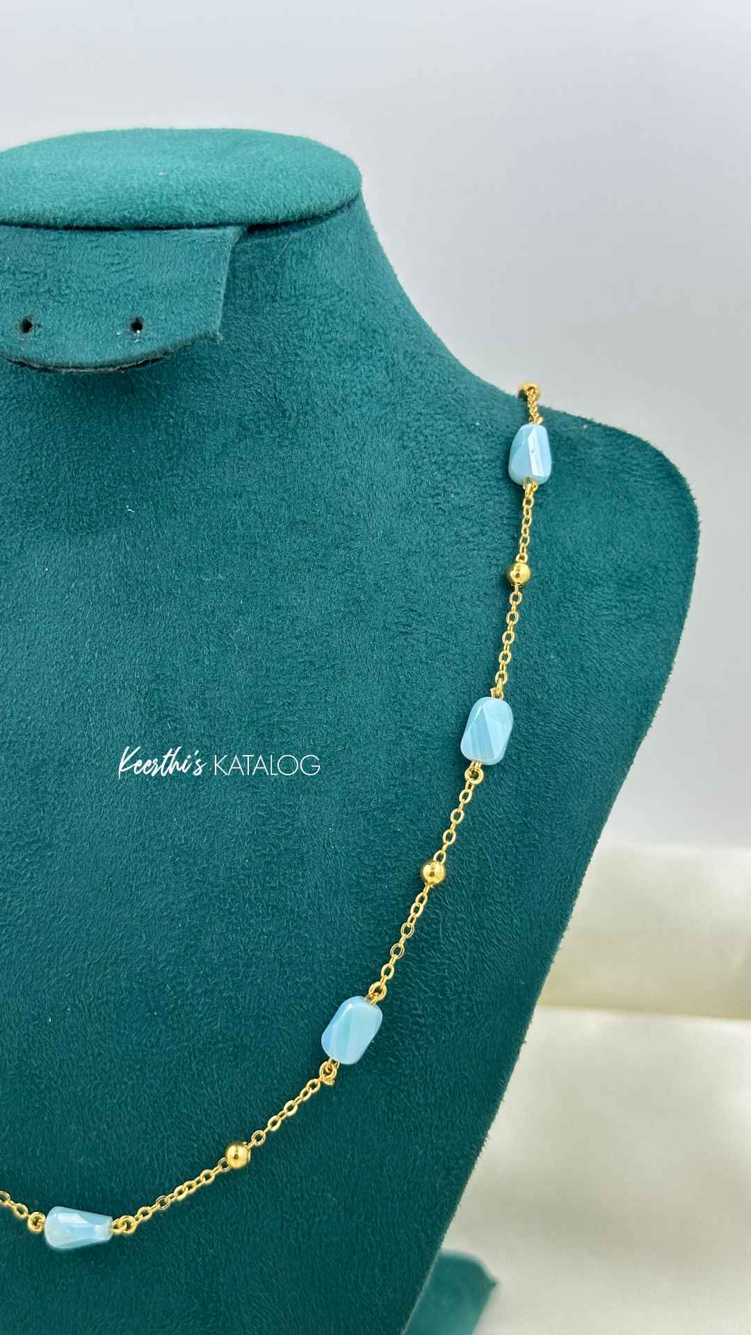 KP1051 - Aquamarine Serenity Necklace