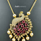 KN1186 - Mayura Ruby Pendant Set
