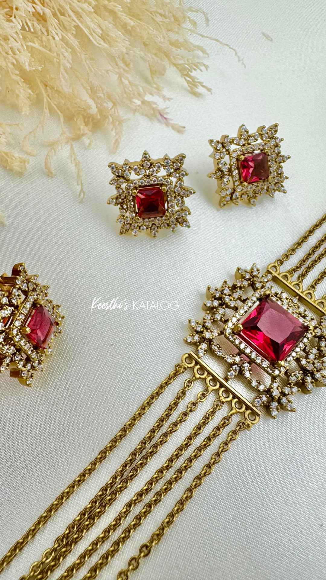 KC1049 - Crimson Empress Choker Set
