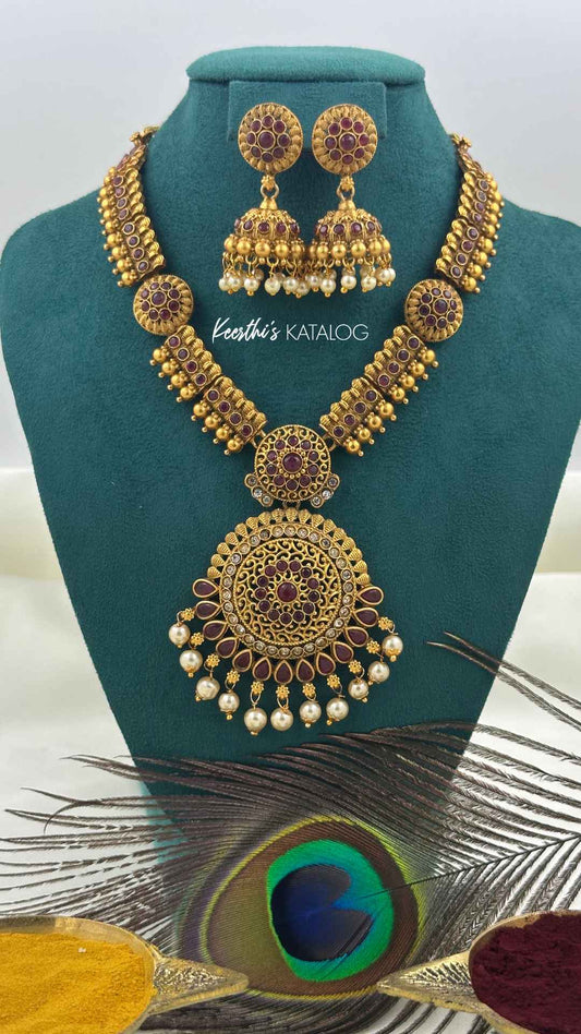 KN1226 - Ruby Vine Necklace