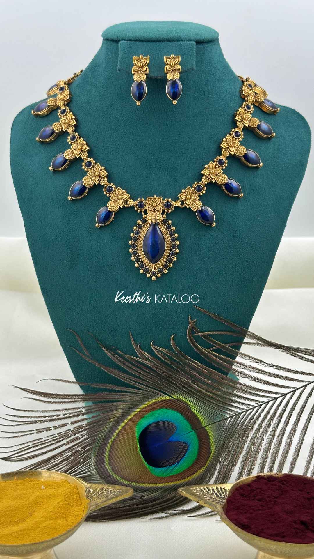 KN1241 - Neela Pushpam Maala